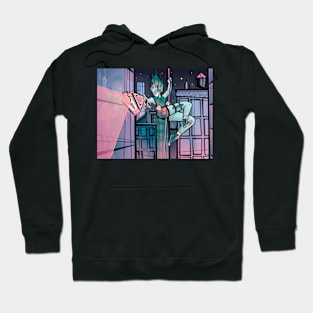 Hijacked Print Hoodie